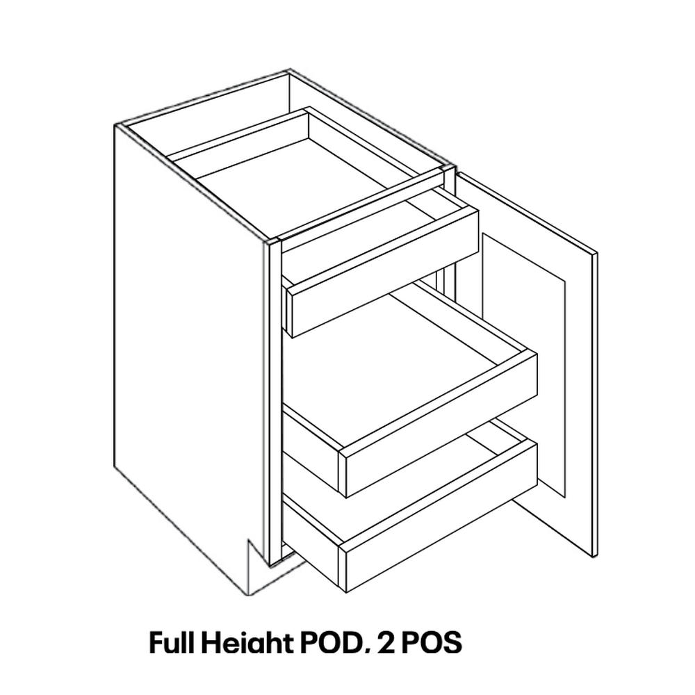 CNC Cabinetry BFH1-POS2-POD line drawing
