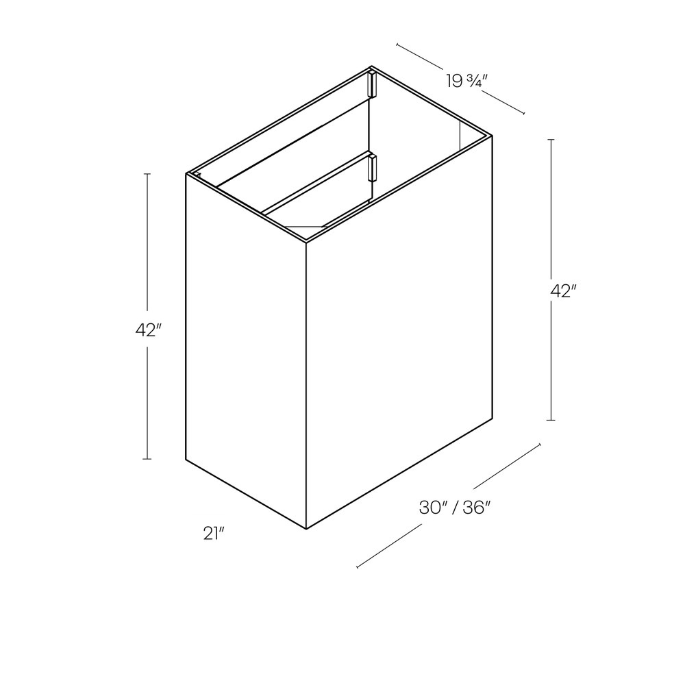 CNC Cabinetry WHM line drawing
