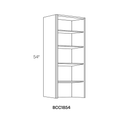 CNC Cabinetry BCC1854 line drawing