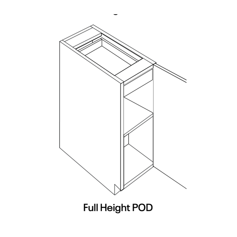 CNC Cabinetry BFH1-POD line drawing