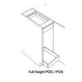 CNC Cabinetry BFH1-POS1-POD line drawing