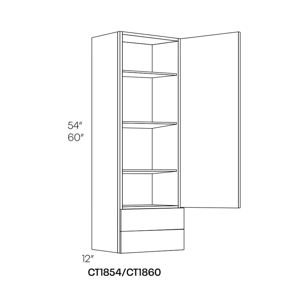 CNC Cabinetry CT1854 line drawing