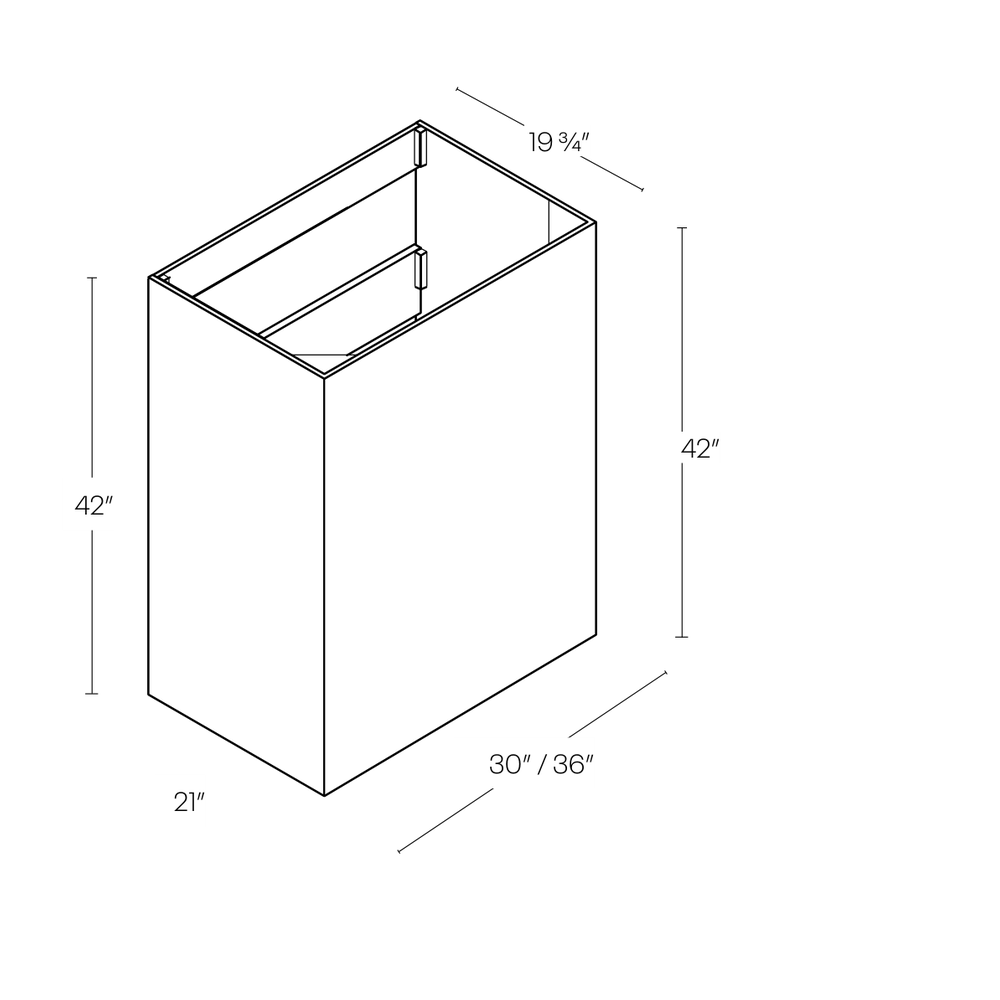 CNC Cabinetry WHM line drawing