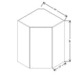 CNC Classic Milano Autumn 24" W X 36" H Diagonal Corner Wall Cabinet