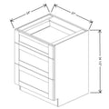 Fabuwood Allure Galaxy Claystone 27" W X 34 1/2" H X 24" D 3 Drawer Base Cabinet