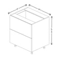 Fabuwood Illume Tuscany Azul Indigo 30" W x 34 1/2" H x 24" D 2 Drawer Base Cabinet