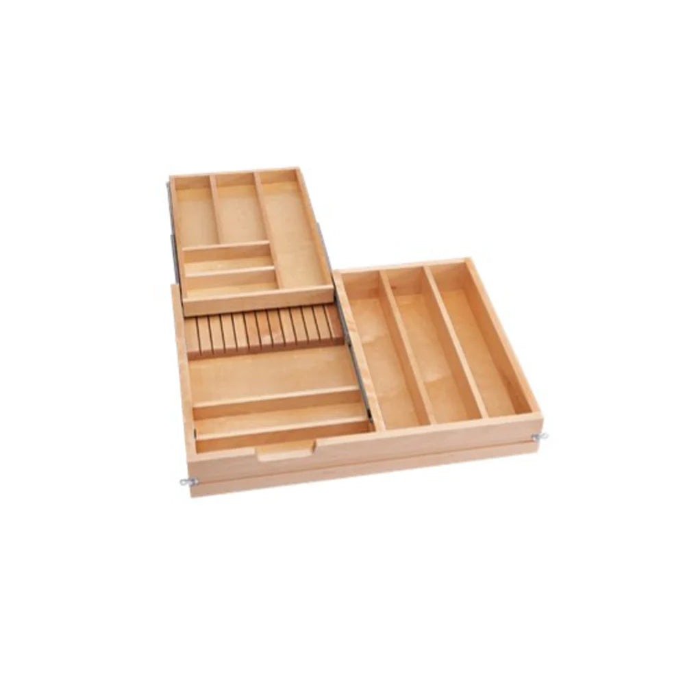 Fabuwood Allure Nexus Cabernet Red 30" W 2 Tier Cutlery Combo Drawer