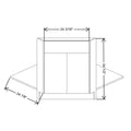 Fabuwood Illume Tuscany Azul Marino 36" W x 34 1/2" H x 24" D Full Height Corner Sink Front Base Cabinet