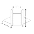 Fabuwood Illume Tuscany Ida 1 36" W x 34 1/2" H x 24" D Corner Sink Front Base Cabinet
