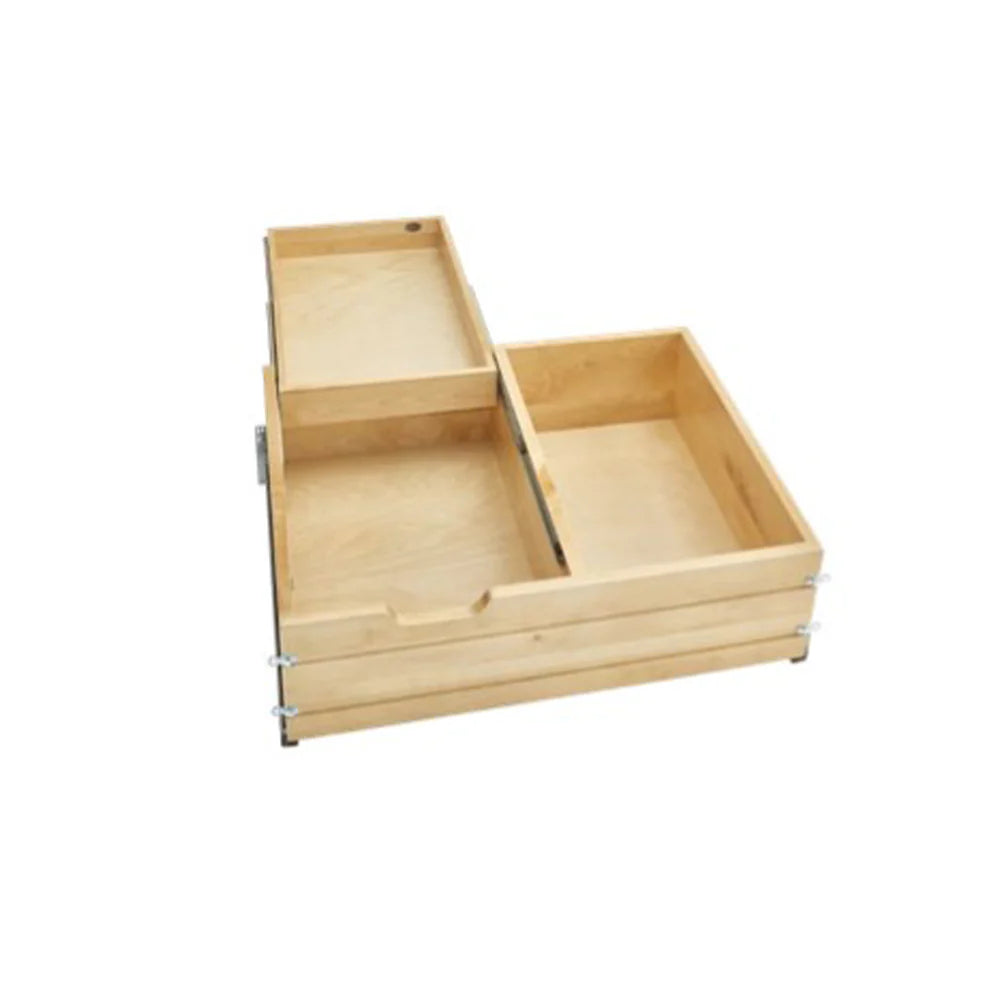 Fabuwood Allure Echo Cloud White 30" W Deep Tiered Drawer w/Blum Sides