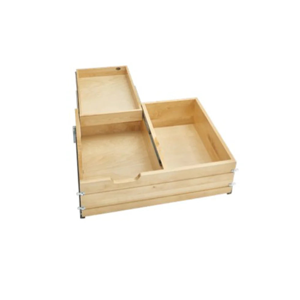 Fabuwood Allure Galaxy Cloud White 36" W Deep Tiered Drawer W/Blum Sides