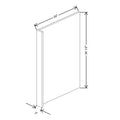 CNC Classic Versailles White 3" W X 34 1/2" H Refrigerator & Dishwasher End Panel