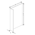 CNC Classic Versailles White 6" W X 34 1/2" H Refrigerator & Dishwasher End Panel