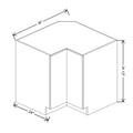 CNC Concord Park Avenue Ocean 36" W Easy Reach Corner Base Cabinet