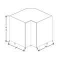 Fabuwood Illume Catalina Rosales 3 33" W X 34 1/2" H X 24" D Easy Reach Base Cabinet