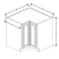 Fabuwood Quest Metro Java 36" W X 34 1/2" H X 24" D Easy Reach Base Cabinet