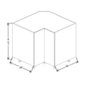 Fabuwood Illume Tuscany Como Ash 2 36" W x 34 1/2" H x 24" D Easy Reach Base Cabinet