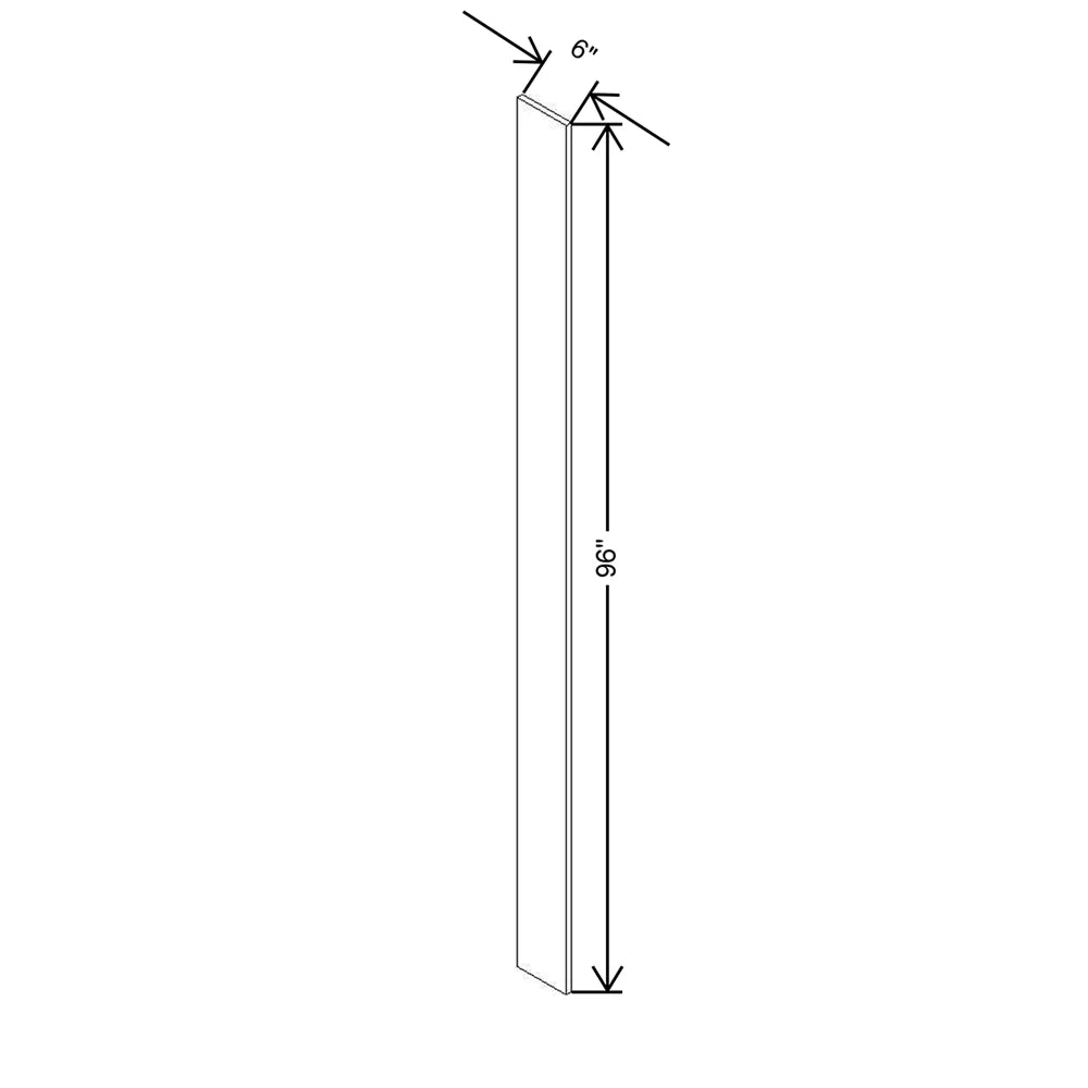 CNC Concord Fashion White 6" W X 96" H Fillers
