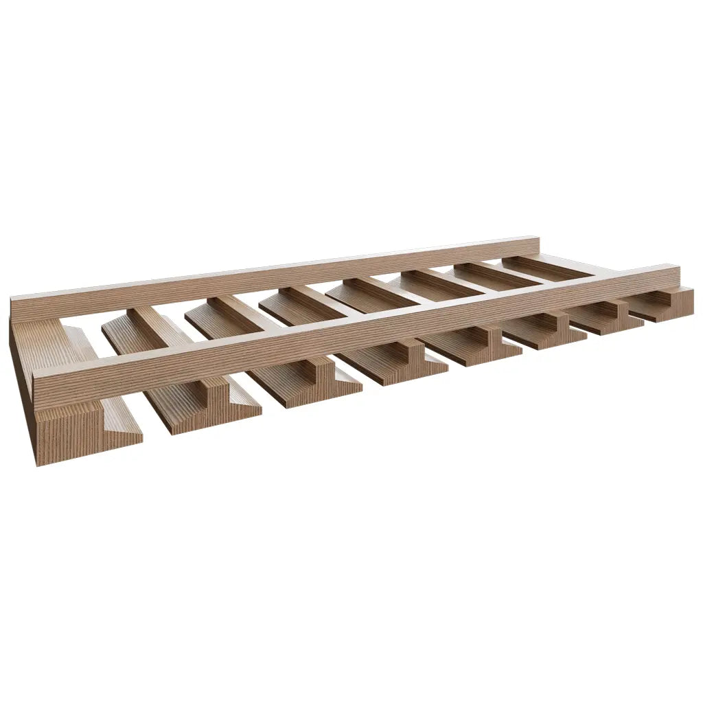 Fabuwood Allure Luxe Canyon Oak 30" W X 1 1/2" H X 11 1/4" D Stemware Rack