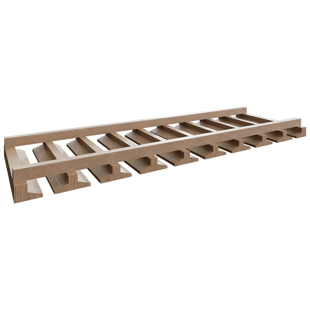 Fabuwood Allure Luxe Canyon Oak 36" W X 1 1/2" H X 11 1/4" D Stemware Rack