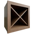 Fabuwood Allure Luxe Canyon Oak 15" W X 15" H X 12" D Wall Wine Rack