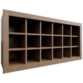 Fabuwood Allure Luxe Canyon Oak 36" W X 18" H X 12" D Wall Wine Rack