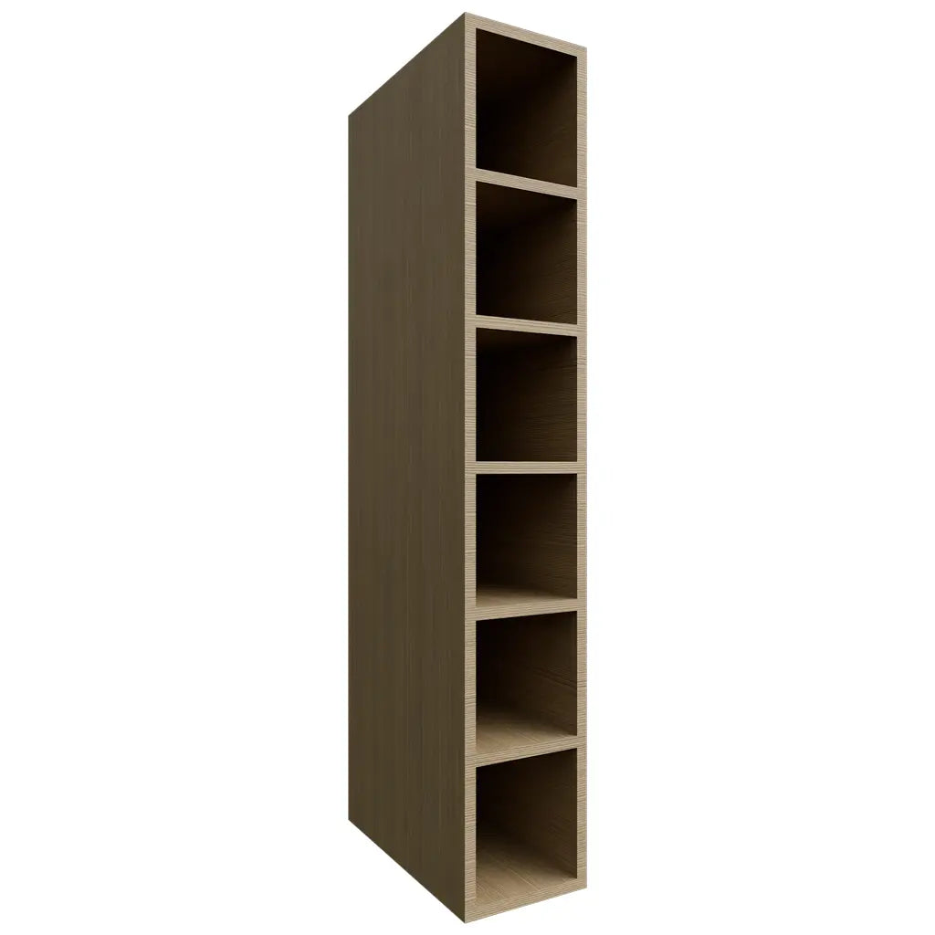 Fabuwood Allure Luna Desert Oak 06" W X 36" H X 12" D Wall Wine Cube