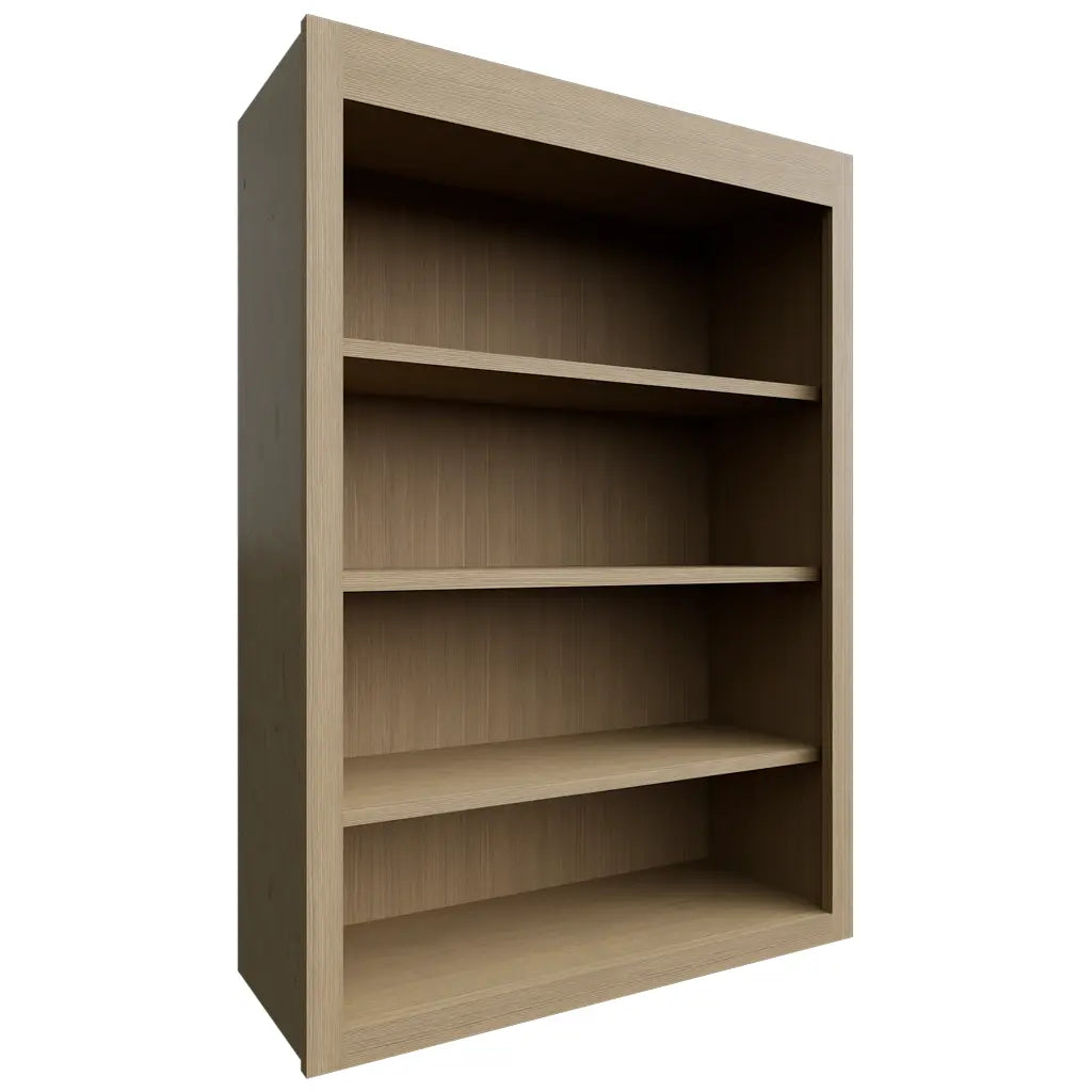 Fabuwood Allure Galaxy Desert Oak 30" W X 42" H X 12" D Wall Open Shelf Cabinet