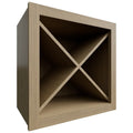 Fabuwood Allure Luxe Desert Oak 18" W X 18" H X 12" D Wall Wine Rack