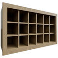 Fabuwood Allure Galaxy Desert Oak 30" W X 18" H X 12" D Wall Wine Rack