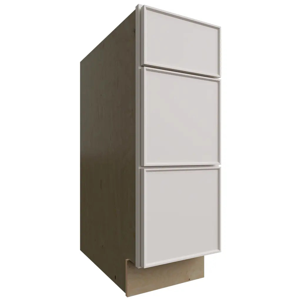 Fabuwood Allure Echo Dove 12" W X 34 1/2" H X 24" D 3 Drawer Base Cabinet
