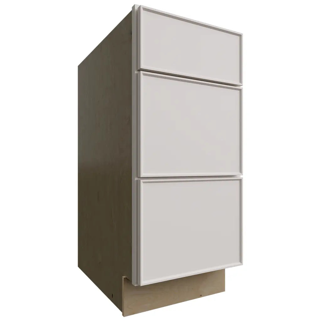 Fabuwood Allure Echo Dove 15" W X 34 1/2" H X 24" D 3 Drawer Base Cabinet