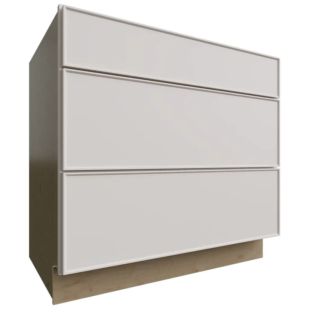 Fabuwood Allure Echo Dove 36" W X 34 1/2" H X 24" D 3 Drawer Base Cabinet