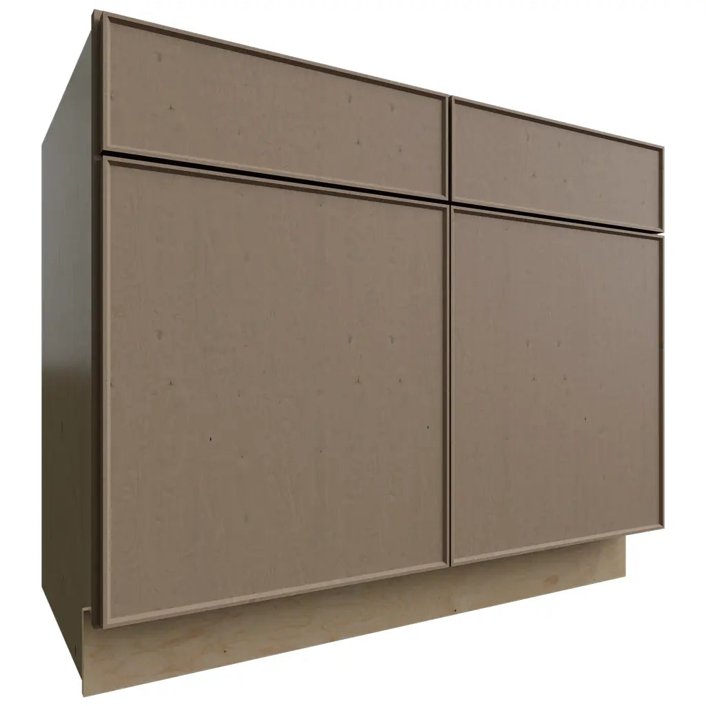 Fabuwood Allure Echo Mocha 42" W X 34 1/2" H X 24" D Double Doors/Double Drawers Base Cabinet