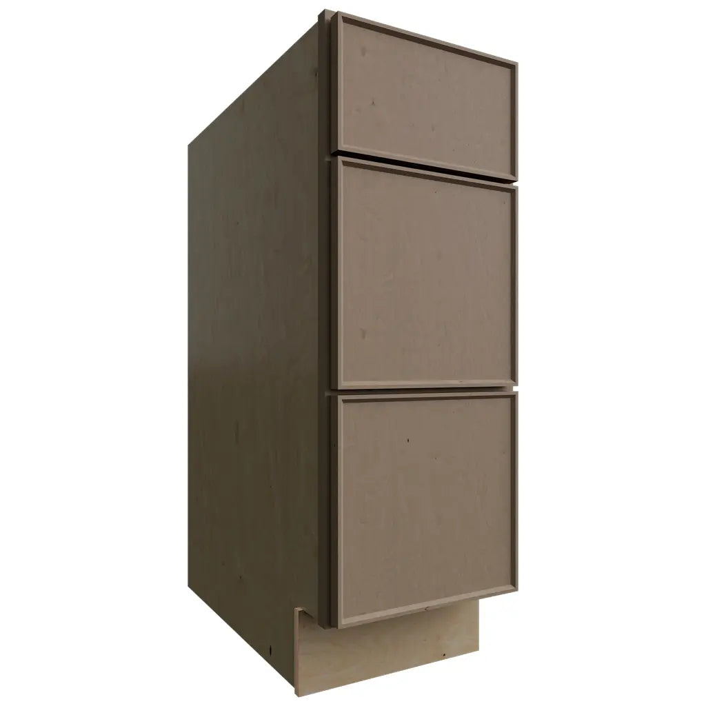 Fabuwood Allure Echo Mocha 12" W X 34 1/2" H X 24" D 3 Drawer Base Cabinet