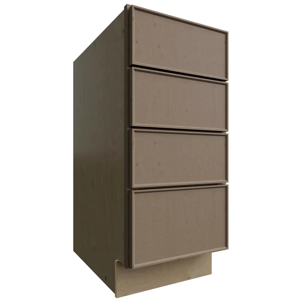 Fabuwood Allure Echo Mocha 15" W X 34 1/2" H X 24" D 4 Drawer Base Cabinet