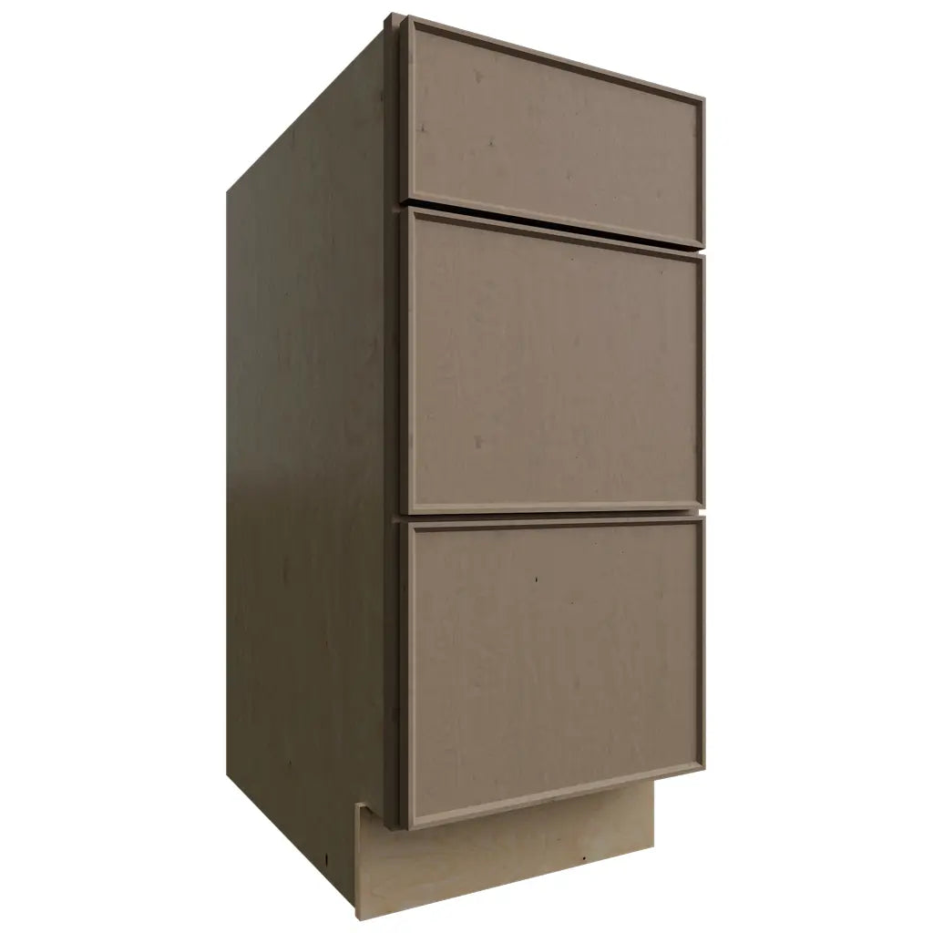 Fabuwood Allure Echo Mocha 15" W X 34 1/2" H X 24" D 3 Drawer Base Cabinet