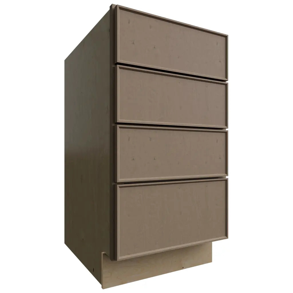Fabuwood Allure Echo Mocha 18" W X 34 1/2" H X 24" D 4 Drawer Base Cabinet