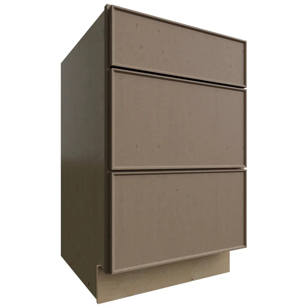 Fabuwood Allure Echo Mocha 21" W X 34 1/2" H X 24" D 3 Drawer Base Cabinet