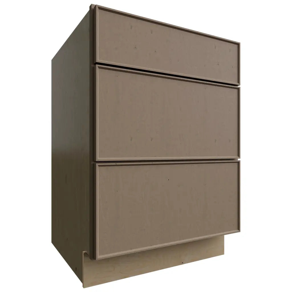 Fabuwood Allure Echo Mocha 24" W X 34 1/2" H X 24" D 3 Drawer Base Cabinet