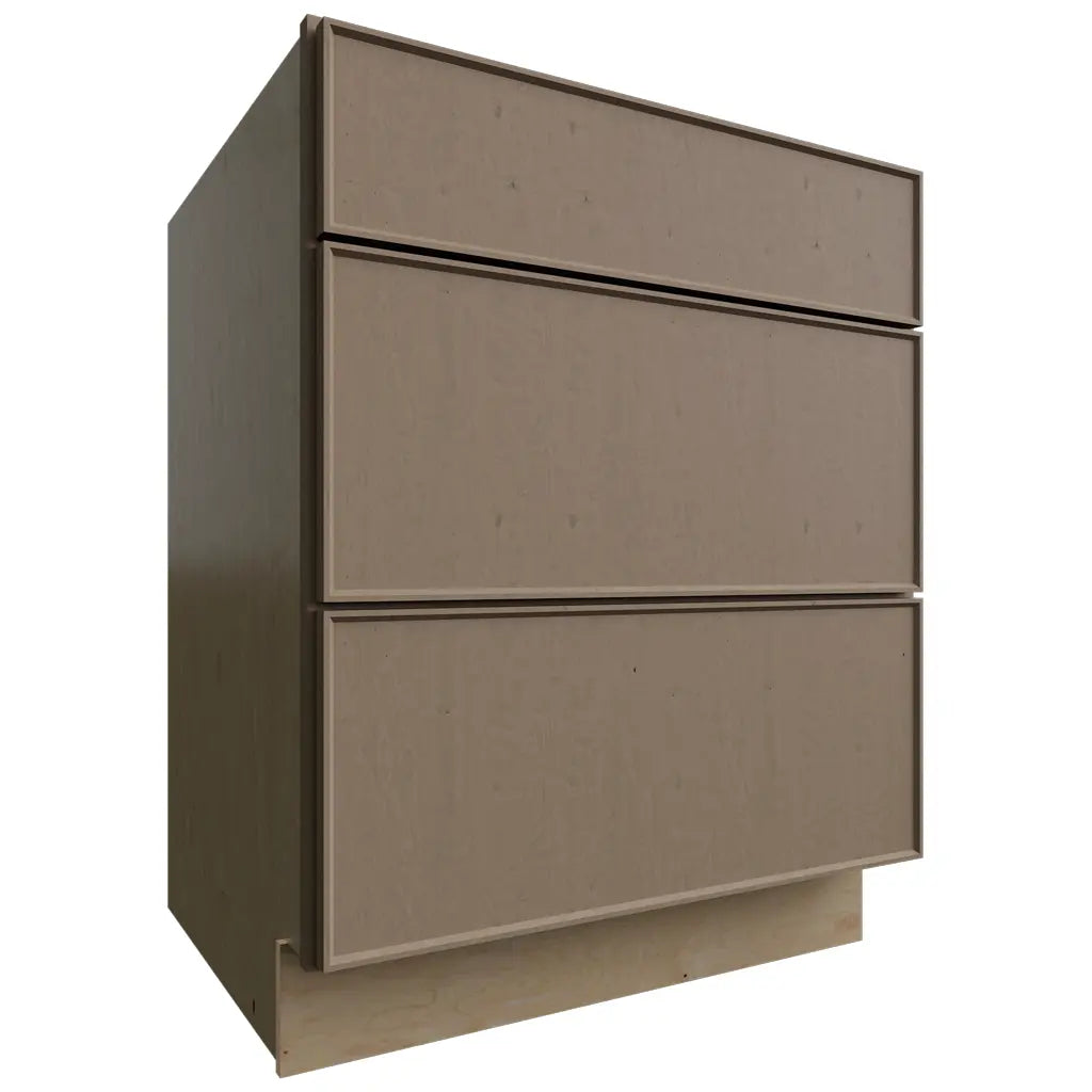 Fabuwood Allure Echo Mocha 27" W X 34 1/2" H X 24" D 3 Drawer Base Cabinet