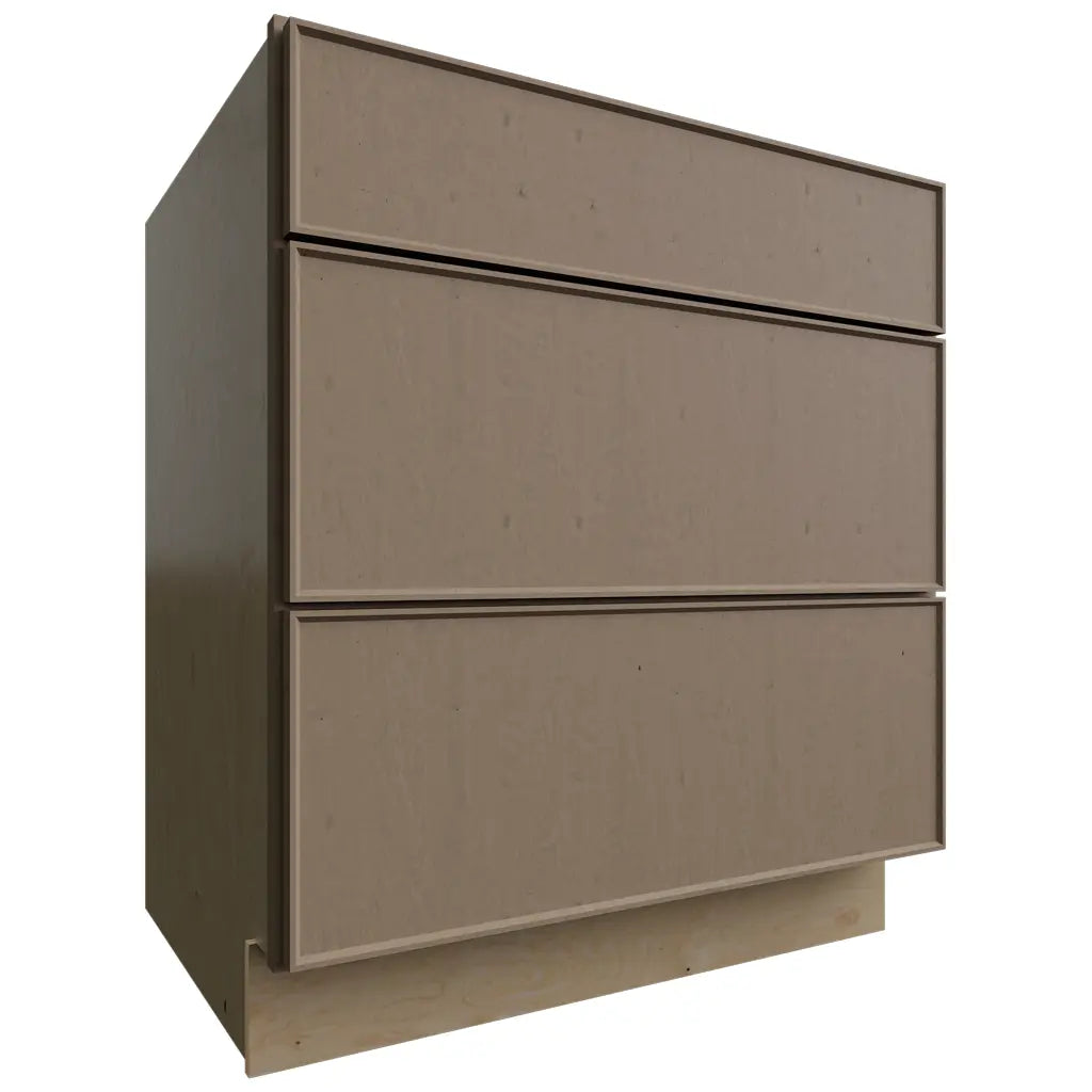 Fabuwood Allure Echo Mocha 30" W X 34 1/2" H X 24" D 3 Drawer Base Cabinet