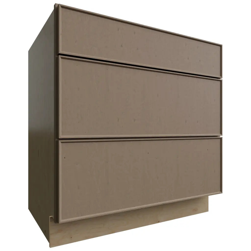 Fabuwood Allure Echo Mocha 33" W X 34 1/2" H X 24" D 3 Drawer Base Cabinet