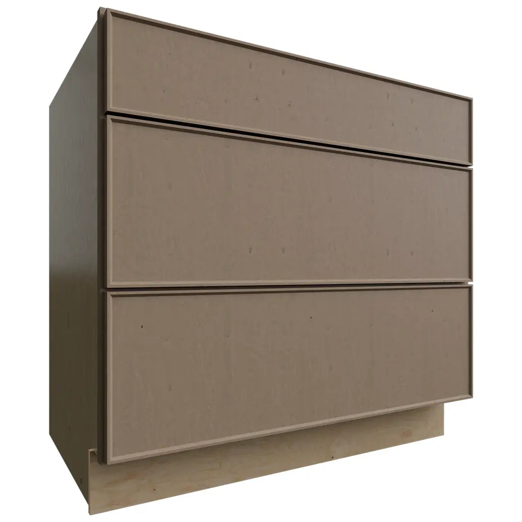 Fabuwood Allure Echo Mocha 36" W X 34 1/2" H X 24" D 3 Drawer Base Cabinet