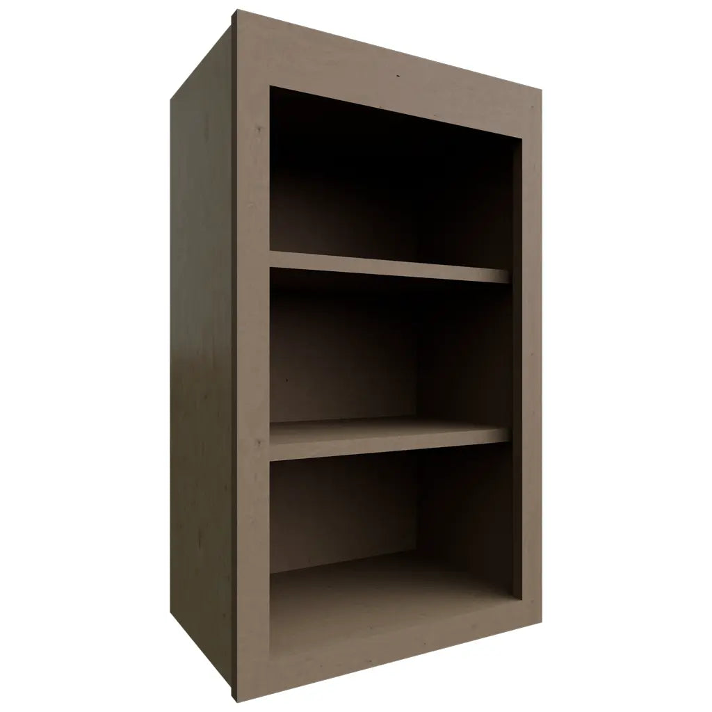 Fabuwood Allure Echo Mocha 18" W X 30" H X 12" D Wall Open Shelf Cabinet