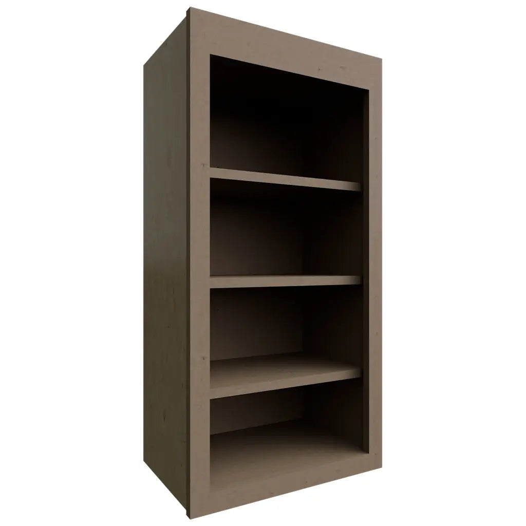 Fabuwood Allure Echo Mocha 18" W X 36" H X 12" D Wall Open Shelf Cabinet