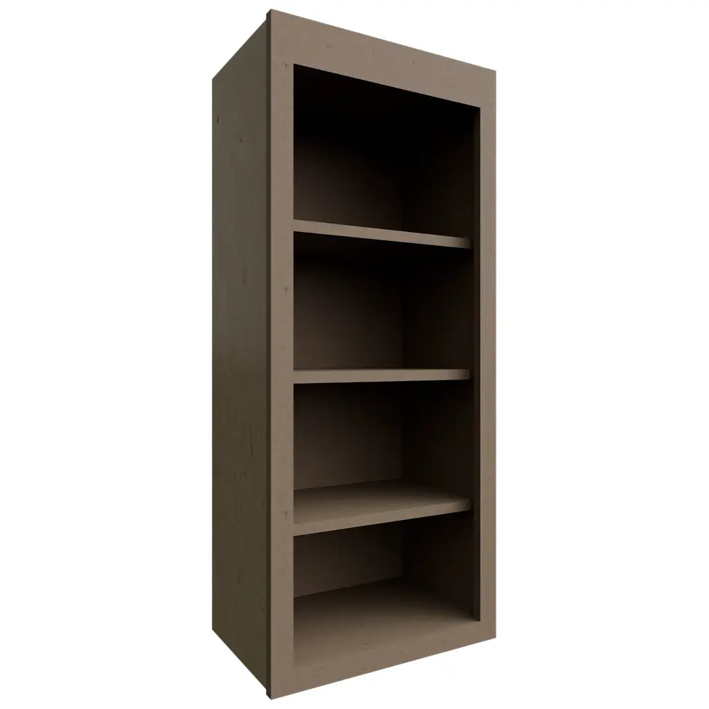 Fabuwood Allure Echo Mocha 18" W X 42" H X 12" D Wall Open Shelf Cabinet