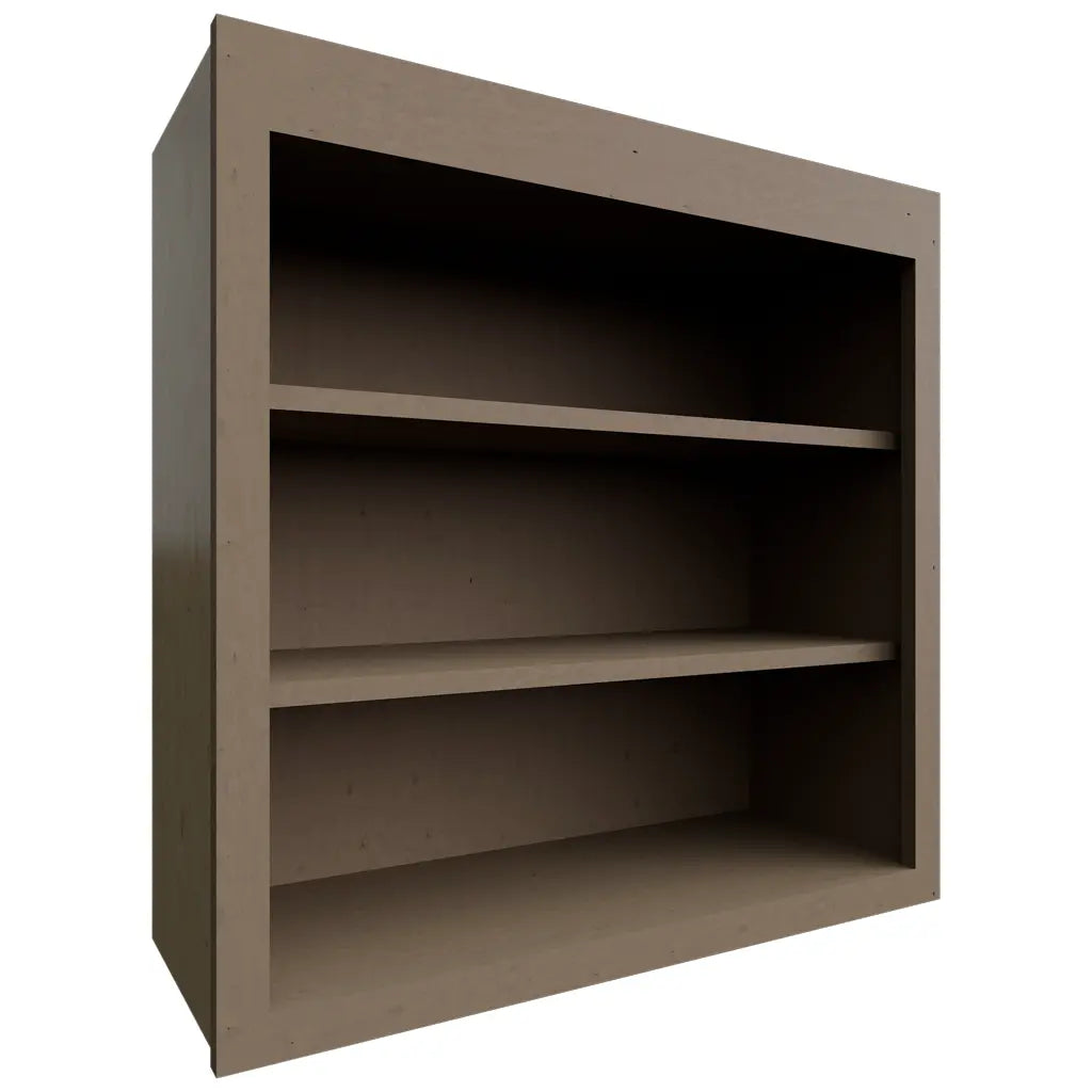 Fabuwood Allure Echo Mocha 30" W X 30" H X 12" D Wall Open Shelf Cabinet