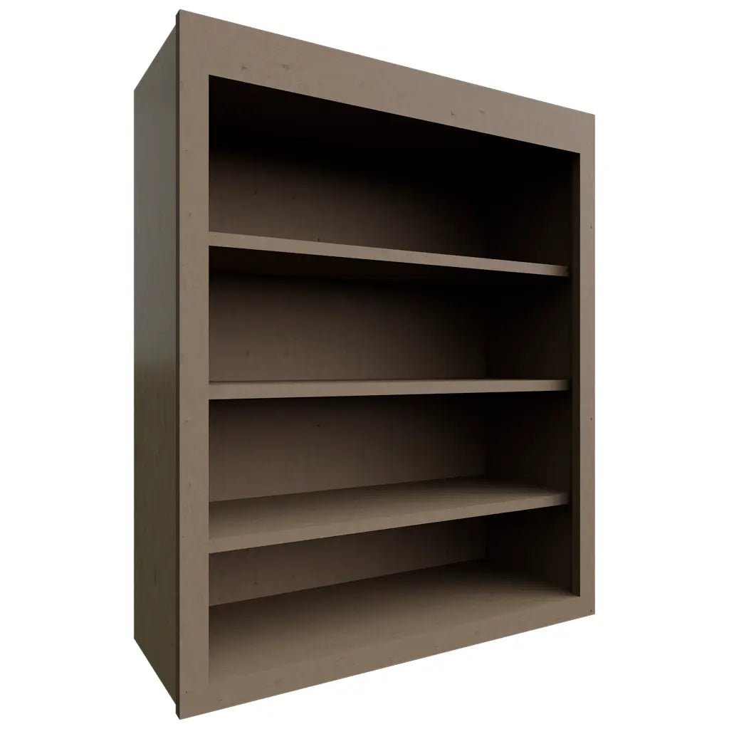 Fabuwood Allure Echo Mocha 30" W X 36" H X 12" D Wall Open Shelf Cabinet