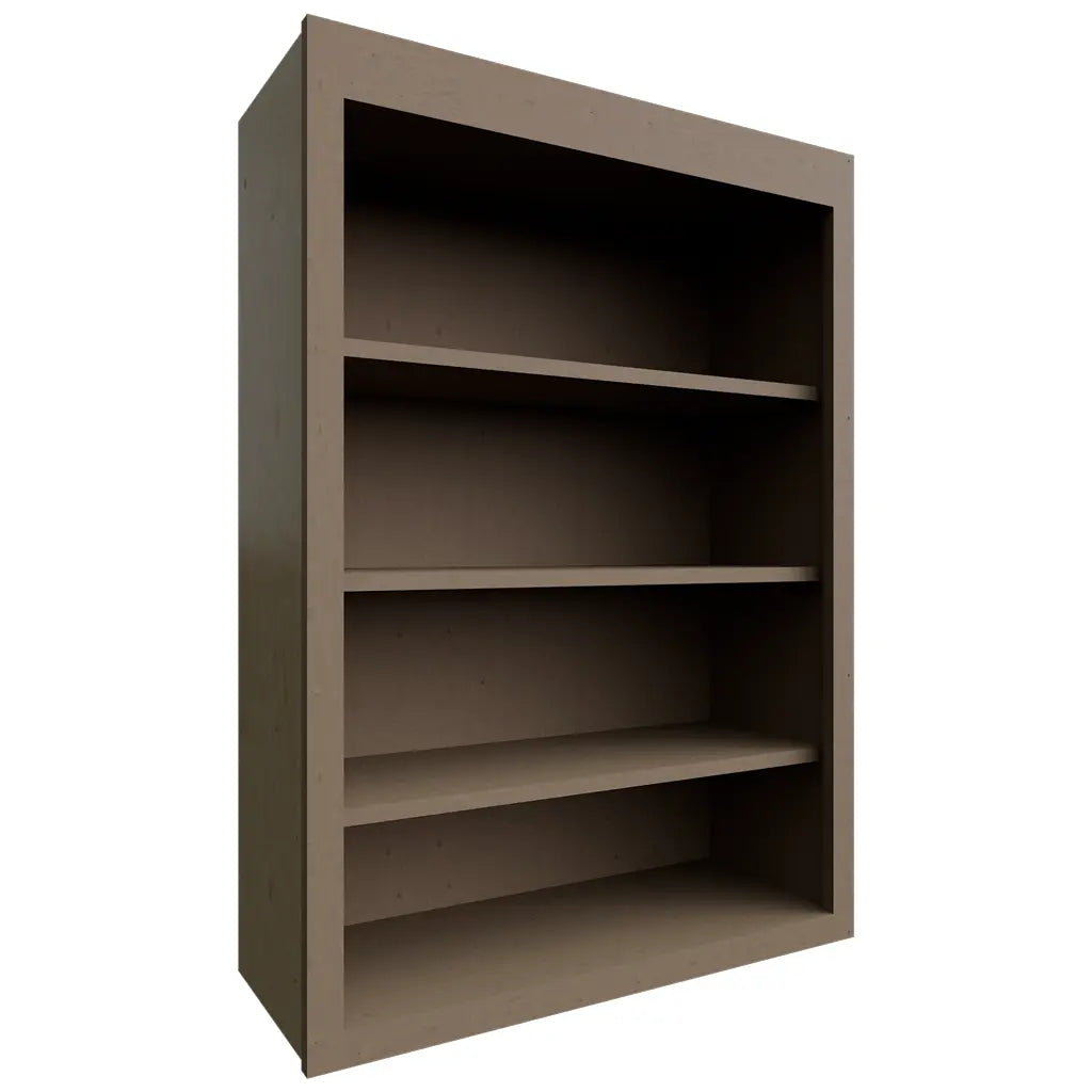 Fabuwood Allure Echo Mocha 30" W X 42" H X 12" D Wall Open Shelf Cabinet